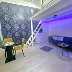 Eladó frissen felújított, galériás garzon a Bazilika közelében, a Hajós utcában